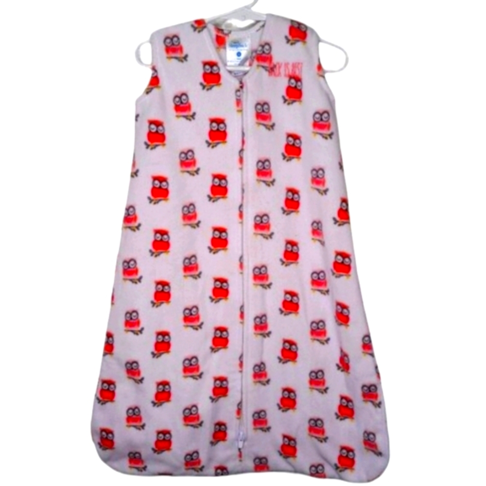 HALO Sleep Sack Fleece Owl Print Size Small NB-6 Months